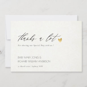 TARJETA DE AGRADECIMIENTO TIPOGRAFÍA DE GRIS ORO SIMPLE Y ELEGANTE GRACIAS