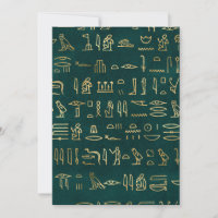 Tipografía de jeroglíficos egipcios dorados Egipto