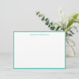 Tarjeta De Agradecimiento Tipografía Negrita Nombre Personalizado Borde de C