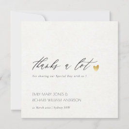 TARJETA DE AGRADECIMIENTO TIPOGRAFÍA SIMPLE ELEGANTE DE ORO KRAFT GRACIAS