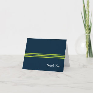 Tarjeta De Agradecimiento Tisbury - marina de guerra y verde - esconda le