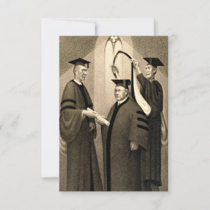 Tarjeta De Agradecimiento Título honorífico, 1938 por Grant Wood