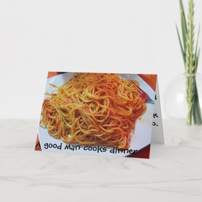 Tarjeta De Agradecimiento To Love Spaghetti (Anverso)