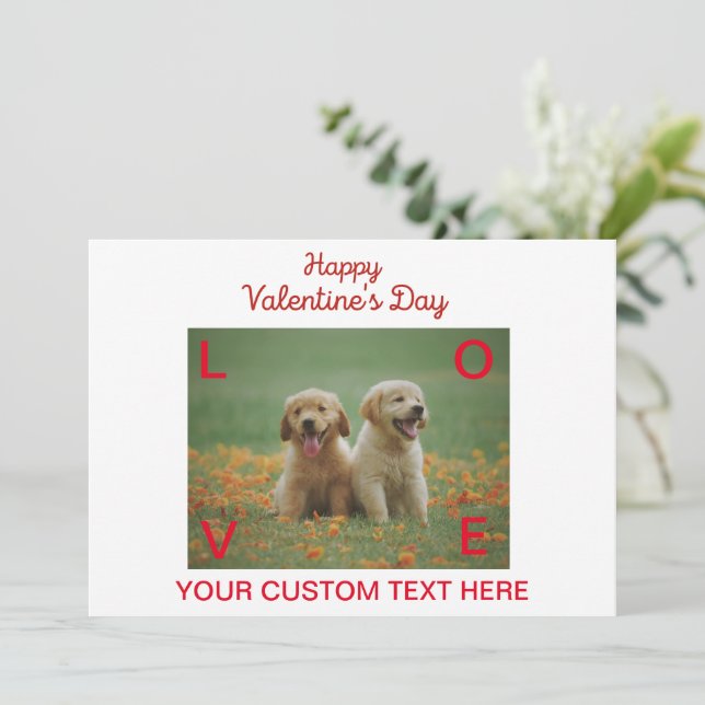 Tarjeta De Agradecimiento  To My Soulmate, Happy Valentine's Day card (Anverso de pie)