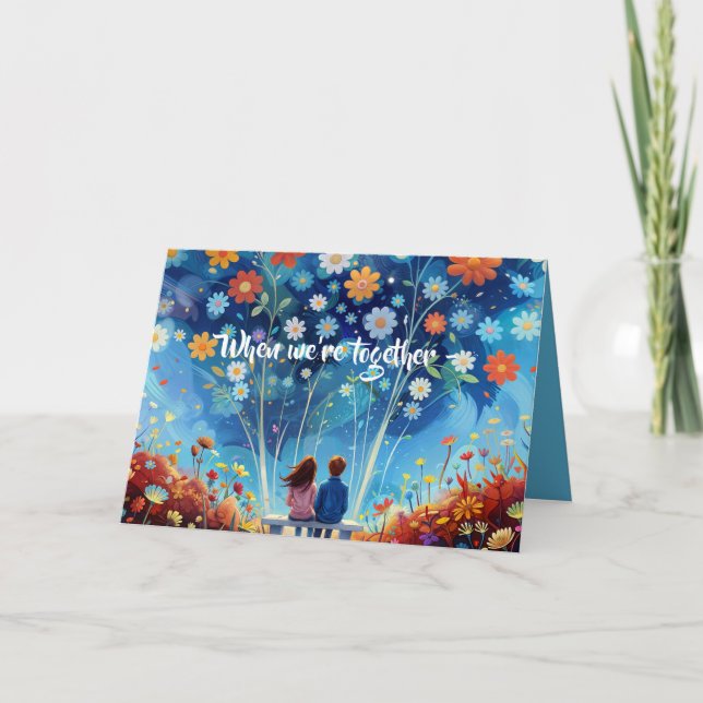 TARJETA DE AGRADECIMIENTO TODO LO BELLO ANIVERSARIO/TARJETA DE AMOR (Anverso)