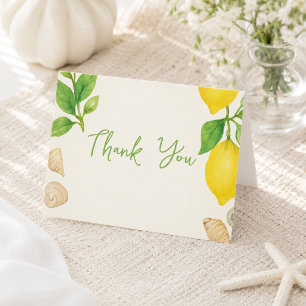 Tarjeta De Agradecimiento Todo lo que veo es amor Arte Amarillo Limón Coster