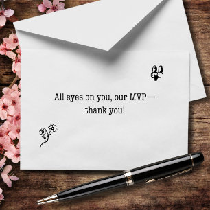 Tarjeta De Agradecimiento Todos los ojos puestos en nuestro MVP