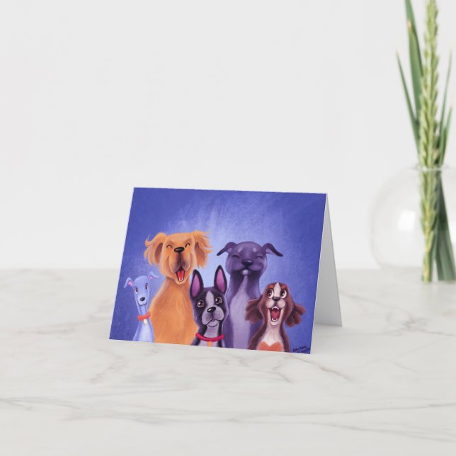 Tarjeta De Agradecimiento Todos los perros (Anverso)