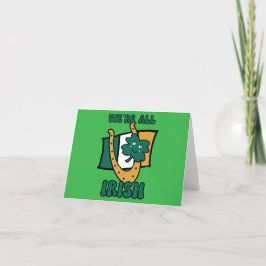 Tarjeta De Agradecimiento Todos somos irlandeses.