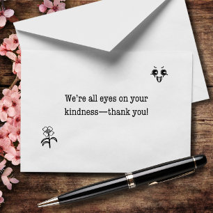 Tarjeta De Agradecimiento Todos somos ojos en tu amabilidad