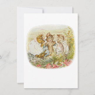 Tarjeta De Agradecimiento Tom Kitten Vintage Ilustracion