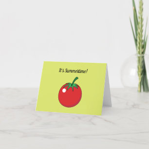 Tarjeta De Agradecimiento Tomate Rojo   Añadir tu texto