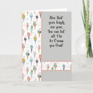 Tarjeta De Agradecimiento Toneladas para niños con hormigón de helado