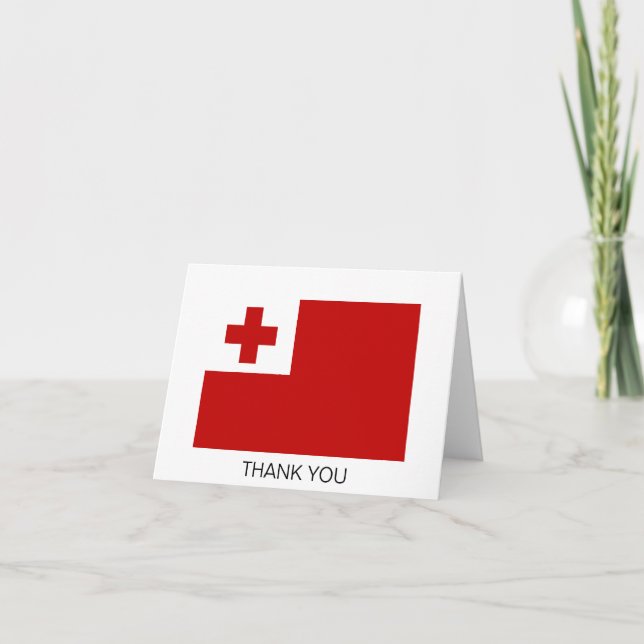 Tarjeta De Agradecimiento Tonga (Anverso)