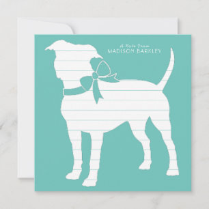 Tarjeta De Agradecimiento Toro de Pit Staffordshire