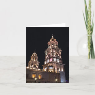 Tarjeta De Agradecimiento torres emblemáticas de la catedral de morelia por 