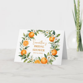 Tarjeta De Agradecimiento Torta Naranja Fiesta de Despedida de Soltera Main 