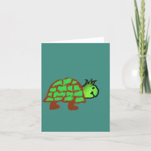 Tarjeta De Agradecimiento Tortuga Cuta
