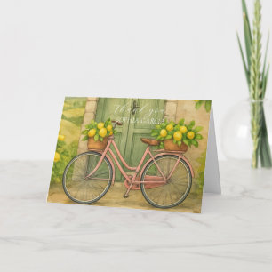 Tarjeta De Agradecimiento Toscana Italia Cítrico Despedida de soltera Gracia