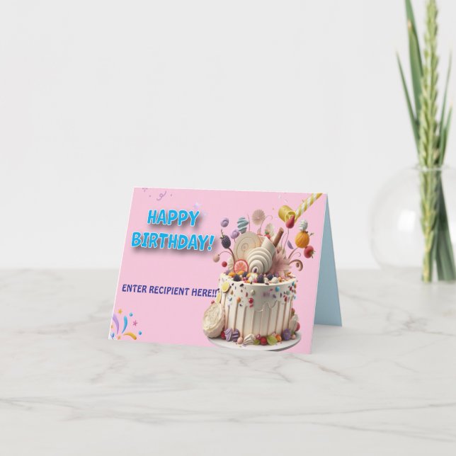 Tarjeta De Agradecimiento Tosta de cumpleaños (Anverso)