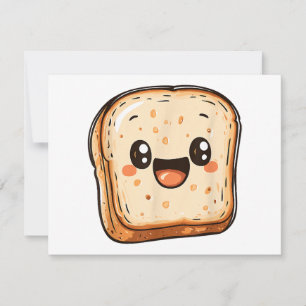 Tarjeta De Agradecimiento Tostada sonriente del Personalizado de la sección