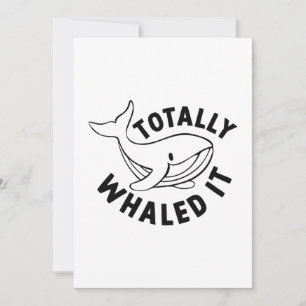 Tarjeta De Agradecimiento Totalmente Lo Whaled