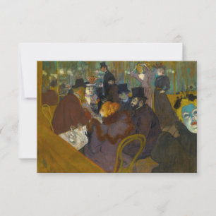 Tarjeta De Agradecimiento Toulouse-Lautrec - En el Rouge