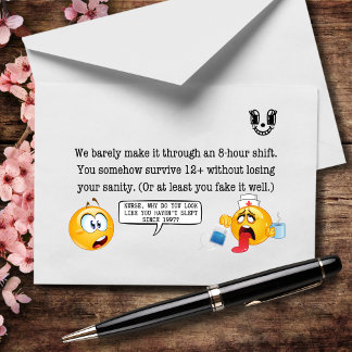 Tarjeta De Agradecimiento Trabajas 12 Horas, Pero Parece Que 72