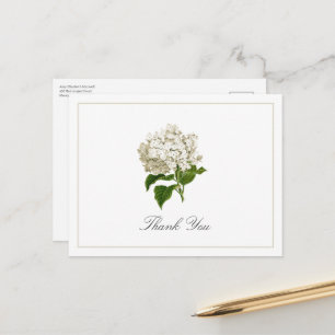 Tarjeta de agradecimiento tradicional de flor de h
