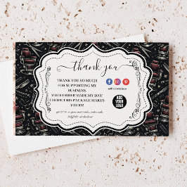 Tarjeta De Agradecimiento Traditional Barber Tools Classic Grooming