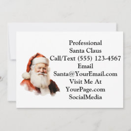 Tarjeta De Agradecimiento Traditional Santa Claus Business Thank You Card