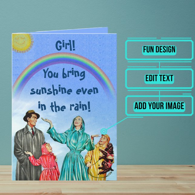 Tarjeta De Agradecimiento Trae cosecha de sol (Tell your friend how much you appreciate them.)