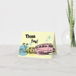 Tarjeta De Agradecimiento Trailer retro acaba de golpear gracias