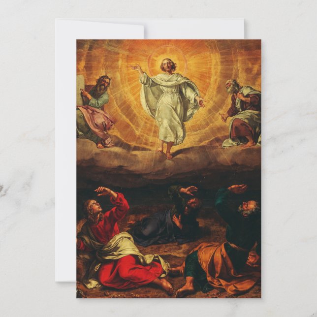 Tarjeta De Agradecimiento Transfiguración de Jesucristo (Anverso)