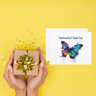 Tarjeta De Agradecimiento Transformado por 12 Pasos Simples