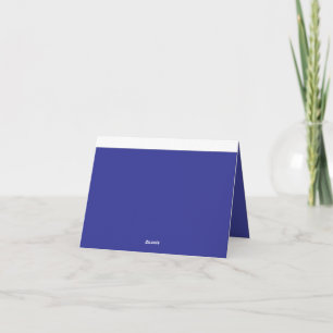 Tarjeta De Agradecimiento Transformar tu espacio con un azul elegante