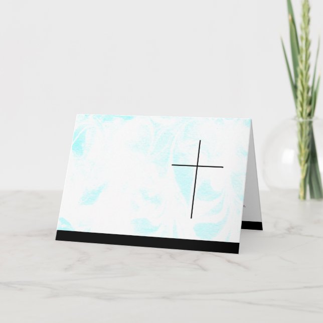 Tarjeta De Agradecimiento Trauerkarte Ufer (Anverso)