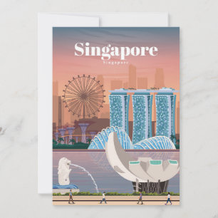 Tarjeta De Agradecimiento Travel Art Travel To Singapore