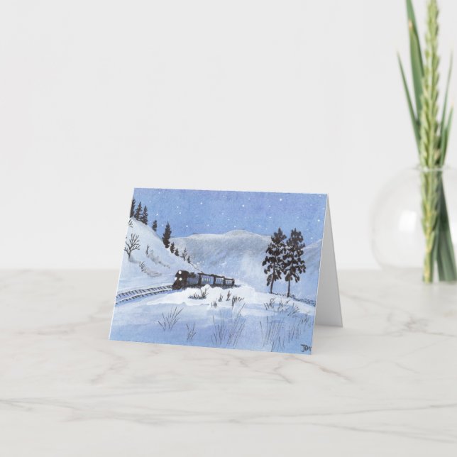 Tarjeta De Agradecimiento Tren (Anverso)