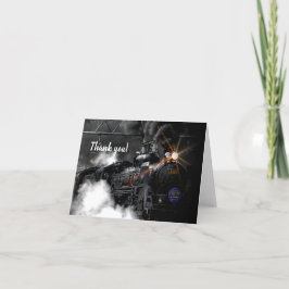 Tarjeta De Agradecimiento Tren de vapor