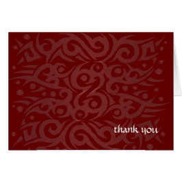 Tarjeta de agradecimiento TRIBAL DESIGN Bar Bat Mi