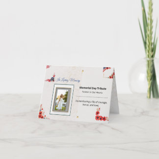 Tarjeta De Agradecimiento Tributo en memoria amorosa