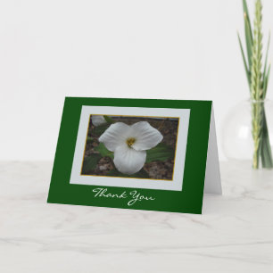 Tarjeta De Agradecimiento Trillium Gracias