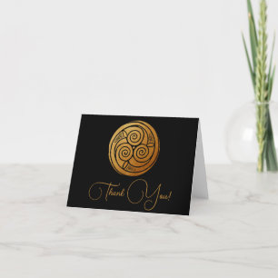 Tarjeta De Agradecimiento Triple Celtic Knot Swirl Mandala Personalizada