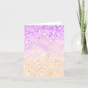 Tarjeta De Agradecimiento Trippy Squiggly Boho Resumen Bandera del Orgullo T