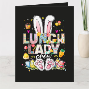 Tarjeta De Agradecimiento Tripulación de la Señora del Almuerzo Conejo Diver