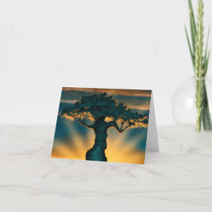 Tarjeta De Agradecimiento Trono forestal