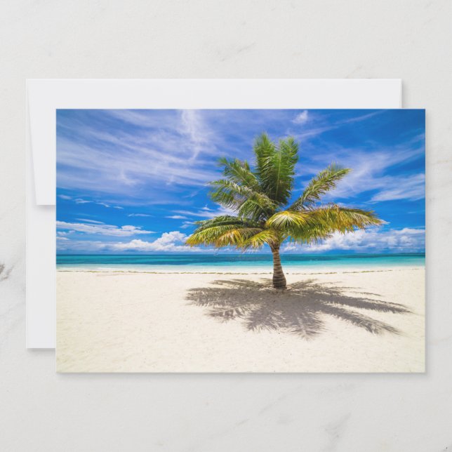 Tarjeta De Agradecimiento Tropical Beaches | Bora Bora, French Polynesia (Anverso)