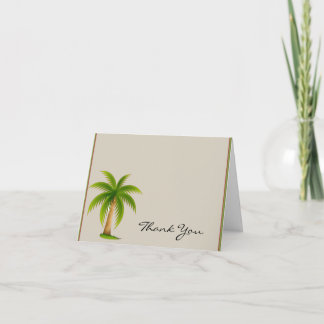 Tarjeta De Agradecimiento Tropical Palm Tree Thank You
