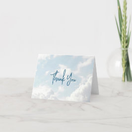 Tarjeta De Agradecimiento Trozo de nubes de Baby Shower del cielo